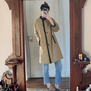 Vintage Austrian camel wool swing coat
